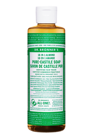 Dr. Bronner's Organic Almond Pure Castile Liquid Soap