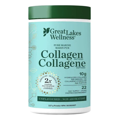 Great Lakes Wellness Marine Collagen Peptides Unflavoured 227g