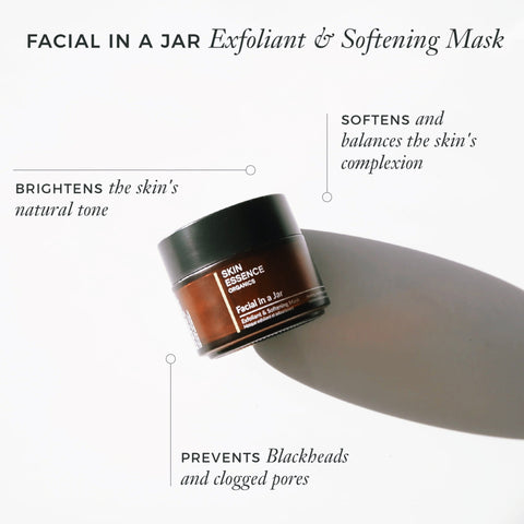 Skin Essence Organics Facial in a Jar - Exfoliant & Softening Mask (50ml/1.69 oz)