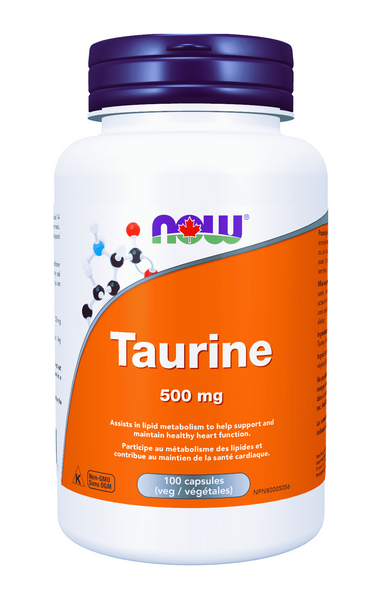 NOW Foods Taurine - 500mg,  100 Capsules