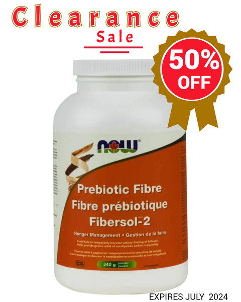 NOW Prebiotic Fibre with Fibersol 340g - Expires July 2024