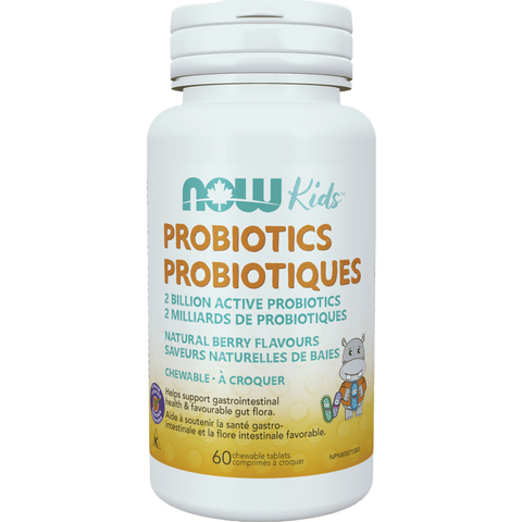 NOW Kids Probiotic FRIDGE (60 Chewable Tablets)