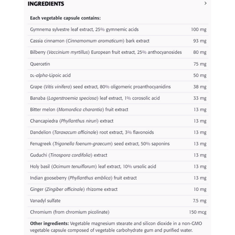 New Roots Herbal Blood Sugar Balance (60 VegCaps) - Expires October 2025