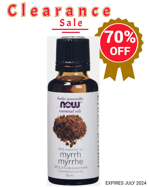 Now Essential Oils Myrrh Oil 20% - 30ml - Expires July 2024