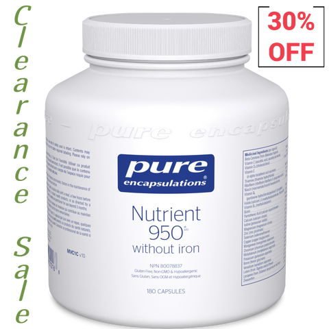 Pure Encapsulations Nutrient 950® Without Iron (180 Caps) - Expires December 2023