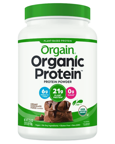 Orgain Inc. Organic Plant Based Protein Powder Creamy Chocolate Fudge Flavor 920g