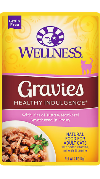 Wellness Healthy Indulgence® Gravies Tuna & Mackerel - Cat Wet Food (3 oz)