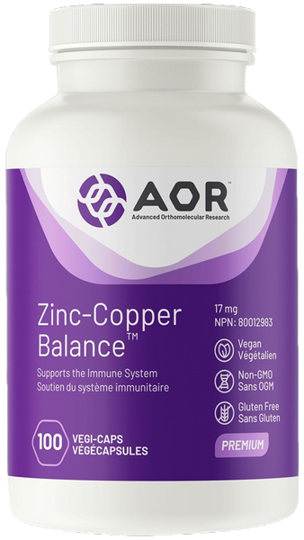 AOR Zinc-Copper Balance (100 Veg Caps)