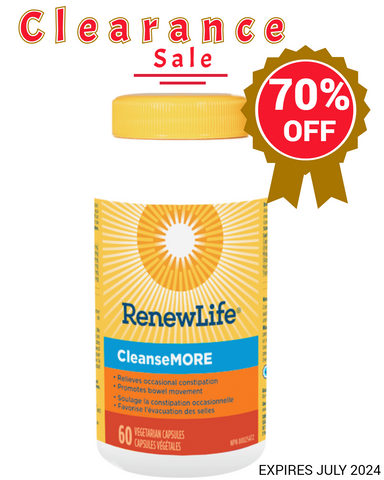 RenewLife CleanseMORE Constipation Relief - Expires July 2024