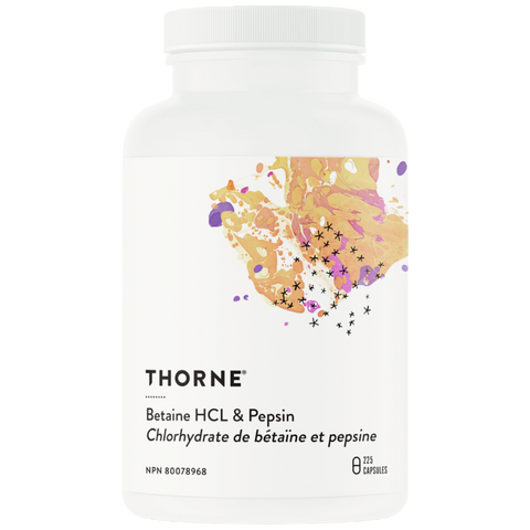 Thorne Betaine HCl & Pepsin (225 Capsules)