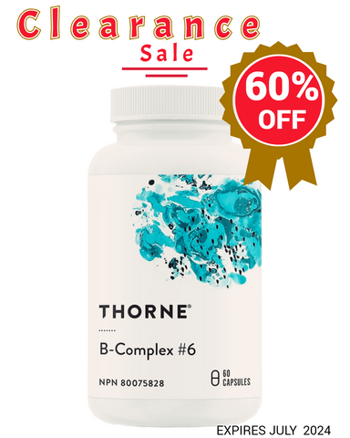 Thorne Multi-B #6, 60 Capsules - Expires July 2024