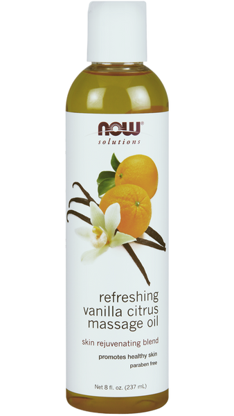NOW Solutions Vanilla Citrus Massage Oil (237mL)
