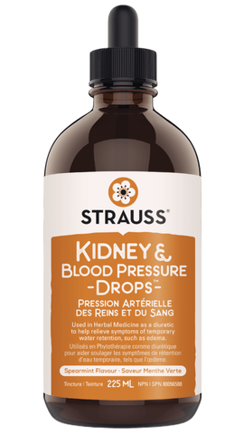Strauss Naturals Kidney & Blood Pressure Drops Spearmint Flavour (225ml)