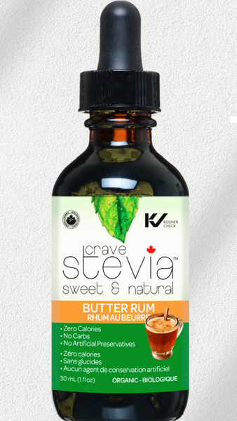 Crave Stevia Butter Rum Liquid Drops (30ml)