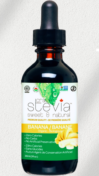 Crave Stevia Banana Liquid Drops (30ml)