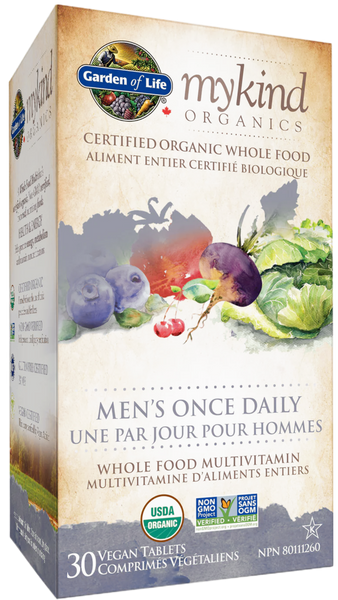 mykind Organics - Men's One Daily Multivitamin - 30 Vegan Tablets