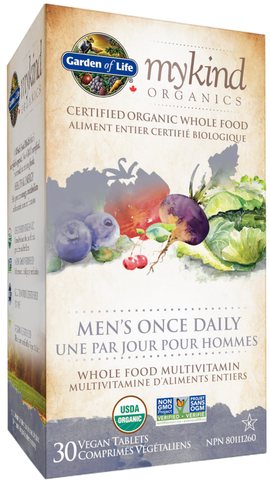 mykind Organics - Men's One Daily Multivitamin - 30 Vegan Tablets