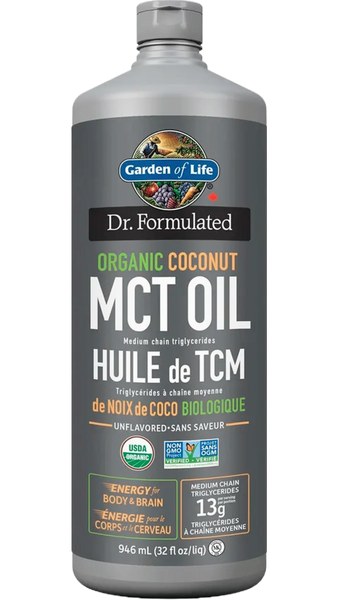 Garden of Life Dr. Formulated 100% Organic Coconut MCT Oil