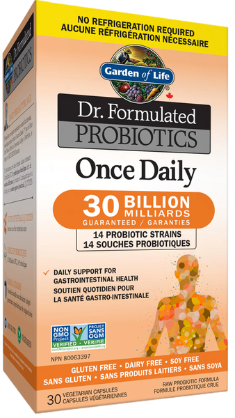 Garden of Life Dr. Formulated Probiotics Once Daily 30 Billion CFU (30 Veg Caps)