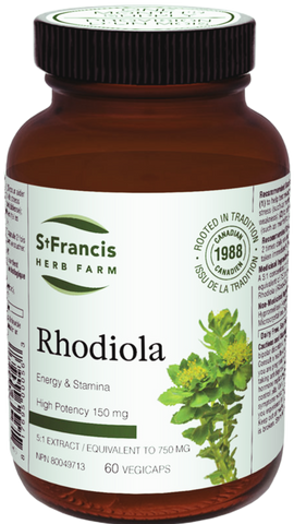 St. Francis Herb Farm Rhodiola 750 mg (60 Veg Caps)