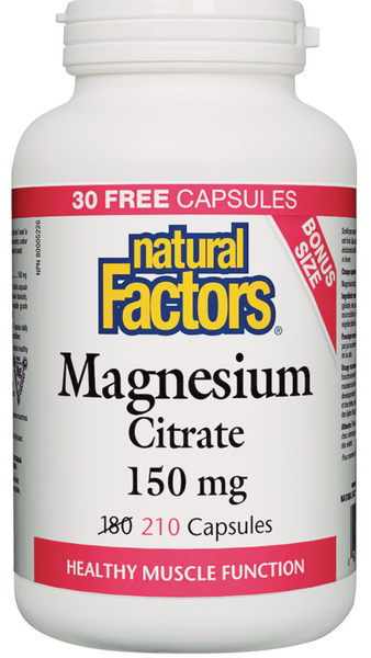 Natural Factors Magnesium Citrate 150mg