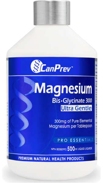 CanPrev Magnesium Bis-Glycinate 300 Ultra Gentle (500ml Liquid)