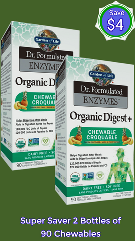 Garden of Life Dr. Formulated Enzymes Organic Digest+