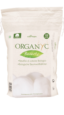 Organyc Beauty Cotton Balls (100 Count)