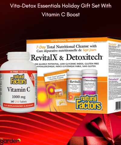 Natural Factors Vita-Detox Essentials Holiday Gift Set With Vitamin C Boost