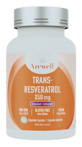 Arcwell trans-Resveratrol 250mg (60 VegCaps)