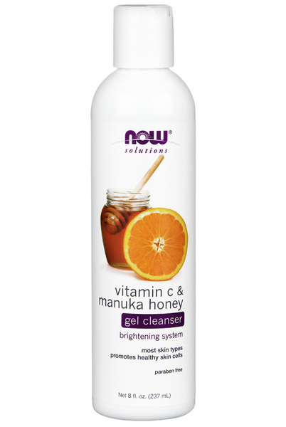 NOW Solutions Vitamin C & Manuka Honey Gel Cleanser (237ml)