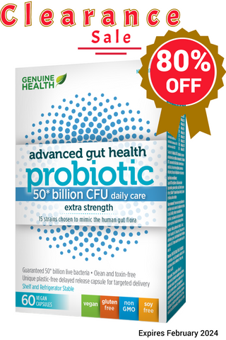 Genuine Health Adv Gut Health Probiotic 50 billion CFU