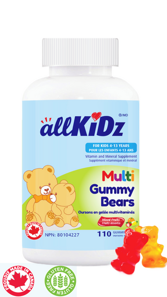 allkiDz Multi Gummy Bears (110 Gummies)