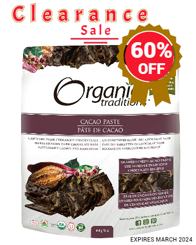 Organic Traditions Cacao Paste – Natural Health Garden