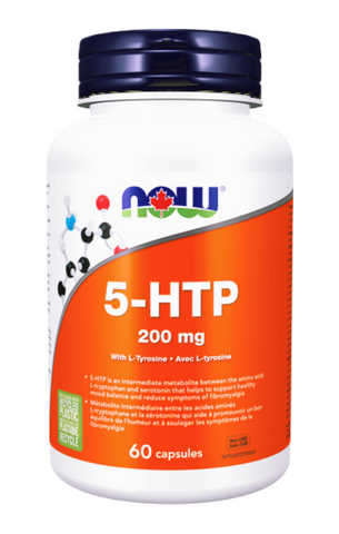 NOW Foods 5-HTP 200mg with Tyrosine 60 Caps