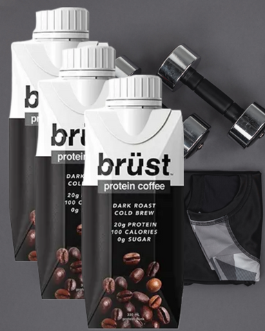 Brust Dark Roast Protein Coffee 330ml