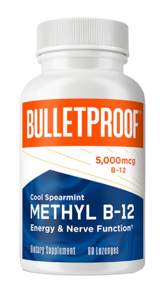 Bulletproof Methyl B-12 Energy & Nerve Function - Cool Spearmint (60 Lozenges)