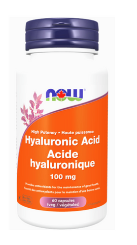 NOW Foods Hyaluronic Acid - High Potency - 100mg