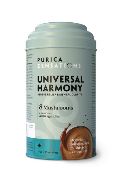 Purica Zensations Universal Harmony - Eight Mushrooms & Ashwagandha Cacao Mix (150g/30 Serving)