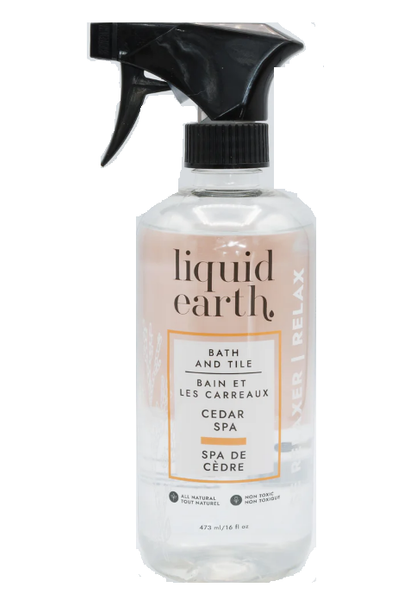 Liquid Earth Natural Bath and Tile Cleaner Cedar Spring Spa - Relaxing (473 ml)