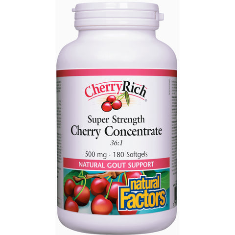 Natural Factors CherryRich 500 mg · Super Strength Cherry Concentrate