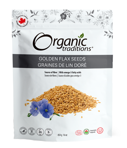 Organic Traditions Golden Flax Seeds 454g