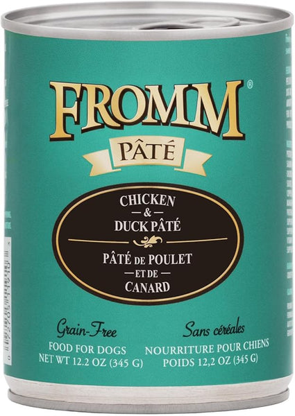 Fromm Gold Chicken and Duck Pate Canned Dog Food 12.2oz Can