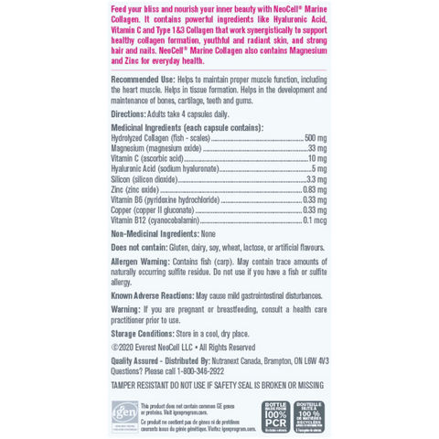 Neocell Marine Collagen (120 caps) - Expires December 2023