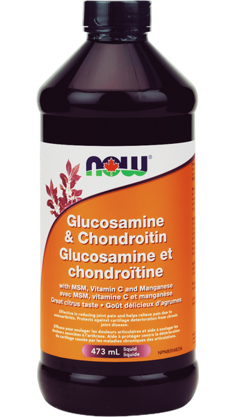 NOW Foods Glucosamine & Chondroitin w/ MSM - Liquid 473ml