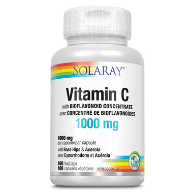 Solaray Vitamin C With Bioflavonoid Concentrate 1000mg (100 VegCaps)