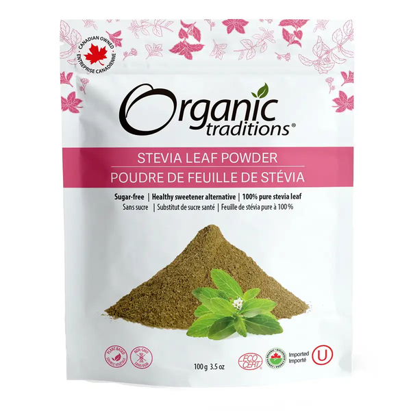 Organic Traditions Stevia Leaf Powder 100g - Expires August 2026