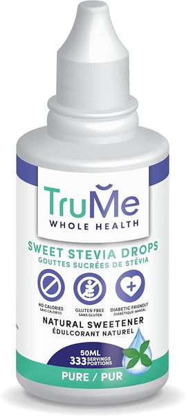 TruMe Stevia Drops 50ml, 17 Flavours
