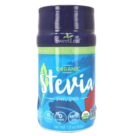 SweetLeaf Organic Stevia Sweetener Shaker (92g Powder)