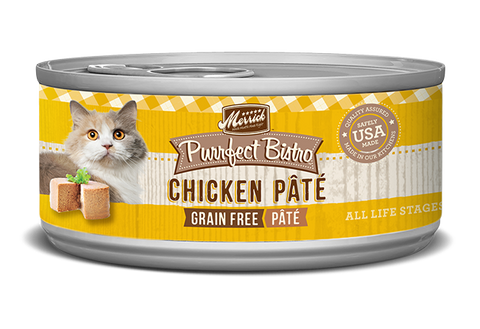 Merrick Purrfect Bistro Grain Free Chicken Pâté 5oz Can - Cat Wet Food